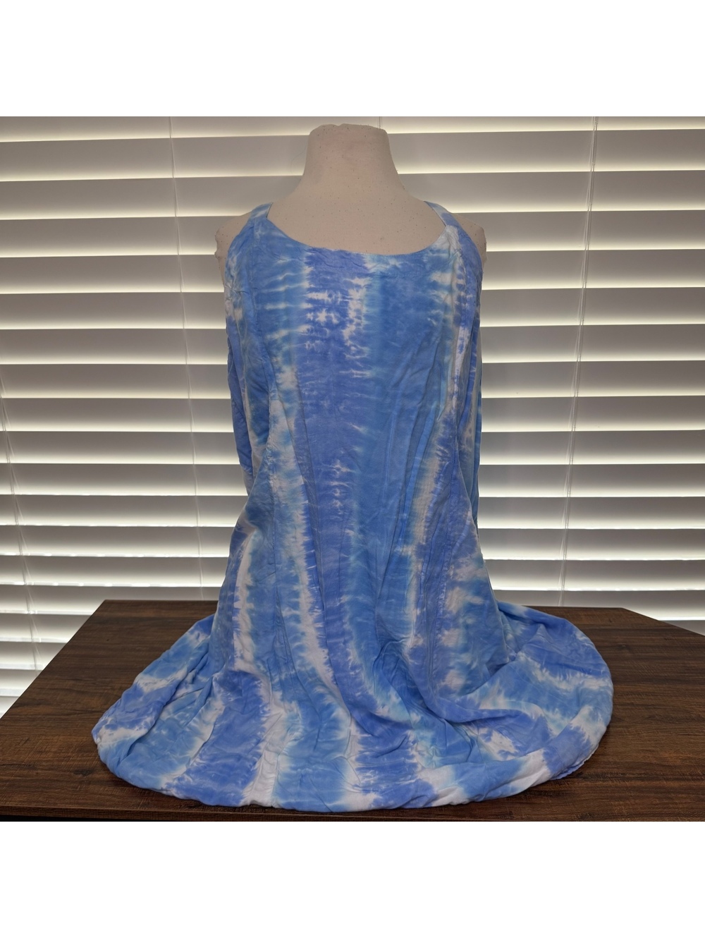Lost River Clothing Co Blue and White Tie-Dye Dress